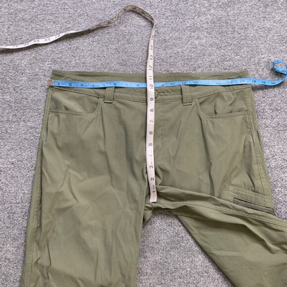 Eddie Bauer Pants Womens 12 Ivy Stretch Cargo Zip Pocket Drawstring Hem Capri - Picture 5 of 13